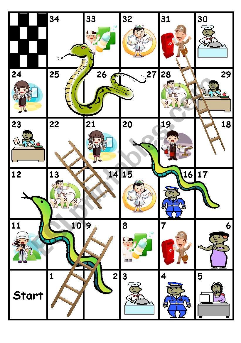 snakes and ladders template free printable