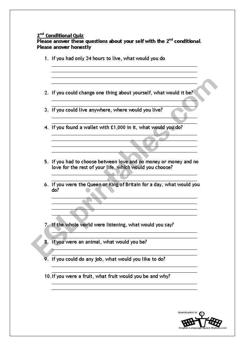 conditional sentences worksheet