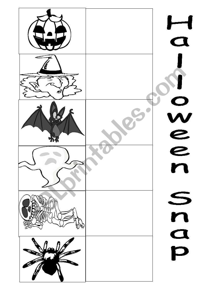 Halloween worksheet