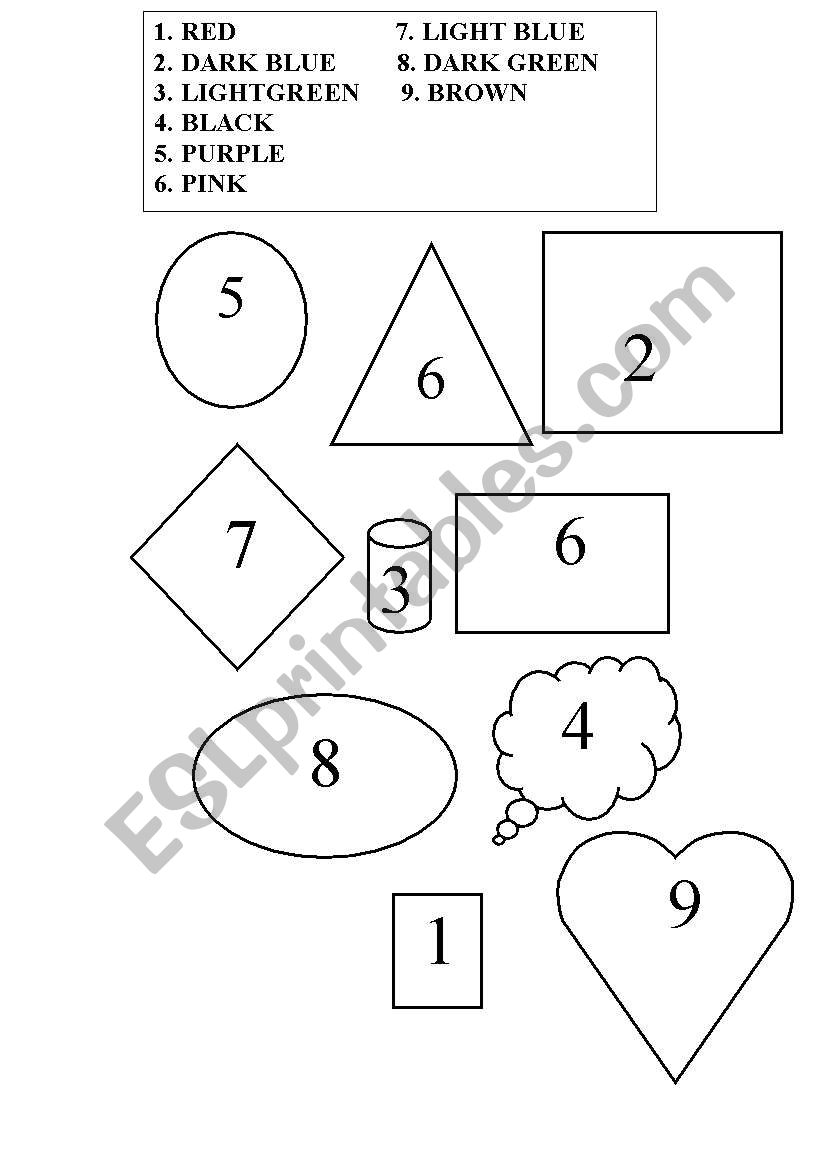 Geometry and number train worksheet