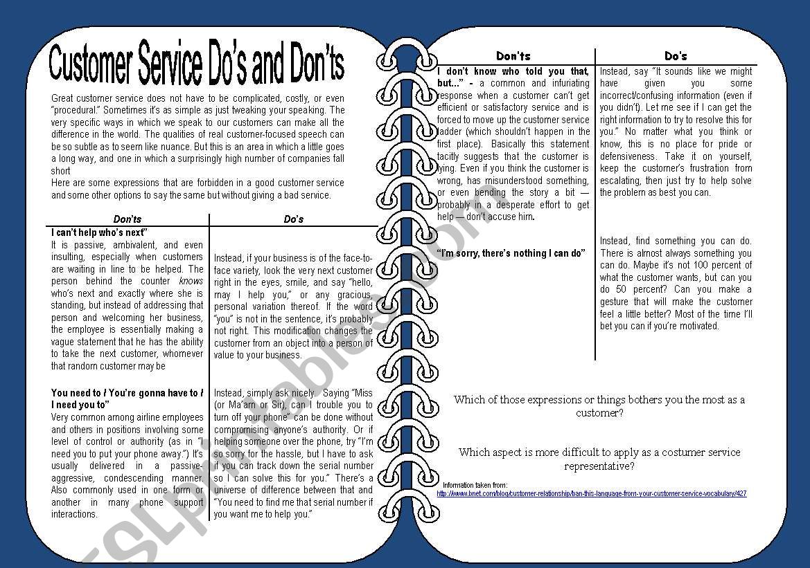 customer-service-do-s-and-don-ts-esl-worksheet-by-mirrusca