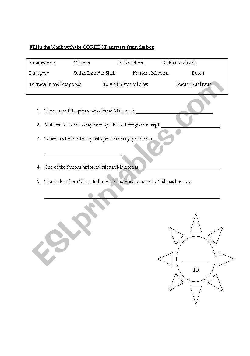 Travel And Adventure worksheet