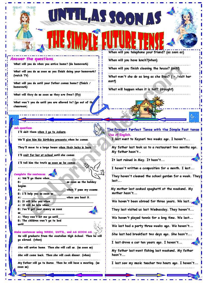 Simple Future Tense ESL Worksheet By Ferdiferdi