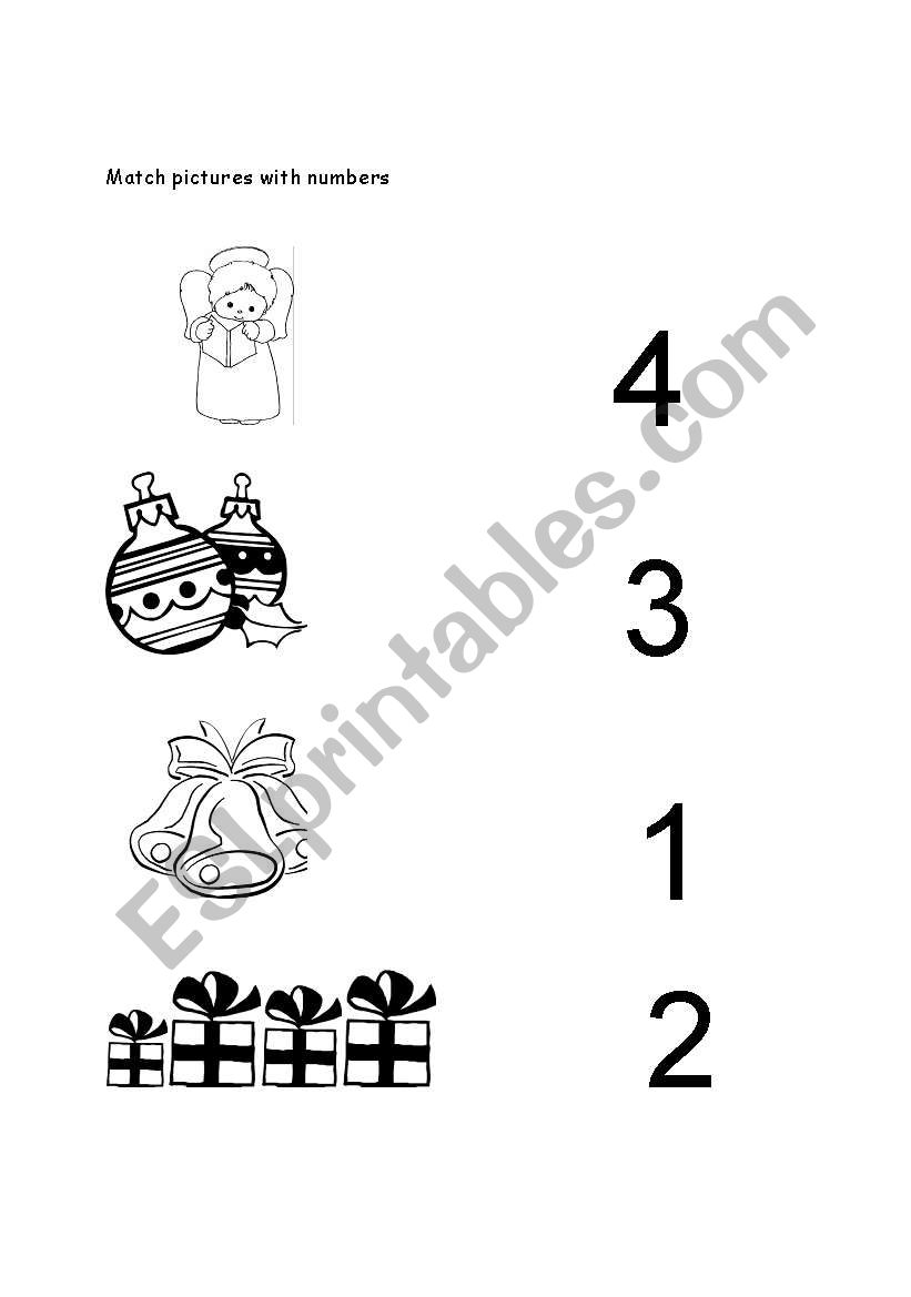 Match numbers with the pictures