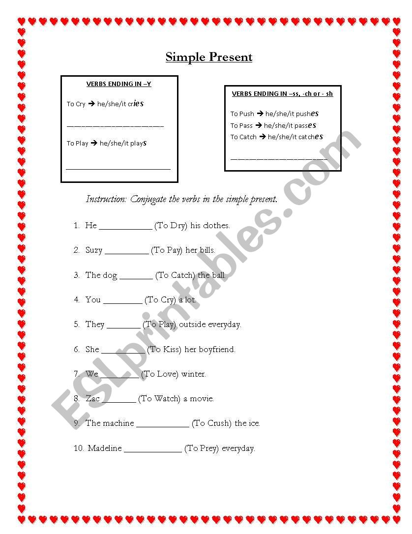 Simple Present worksheet