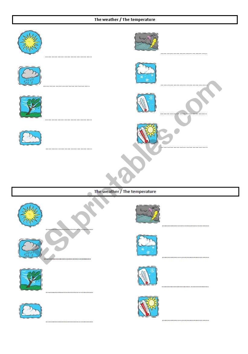 the weather lesson worksheet