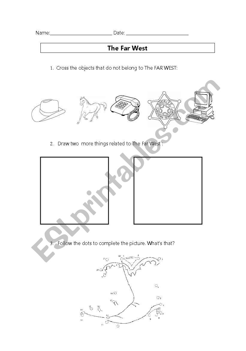 FAR WEST worksheet