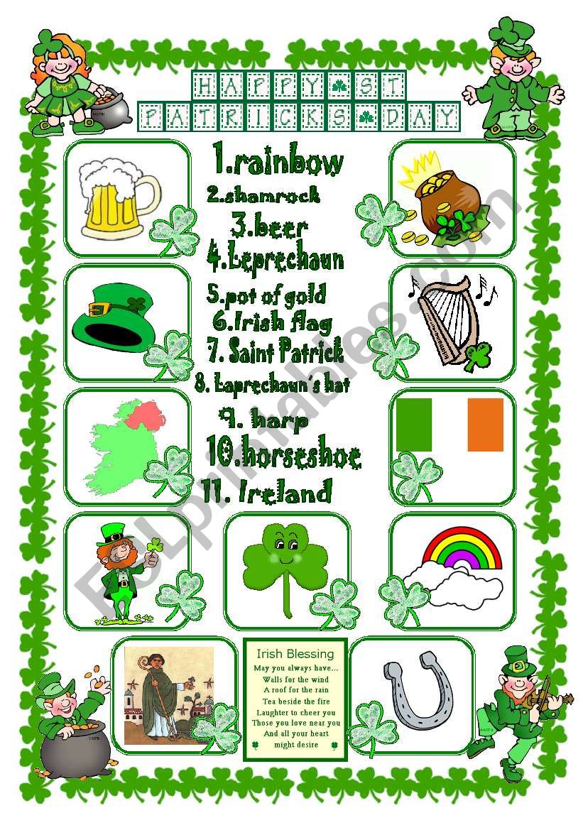 st patricks day efl