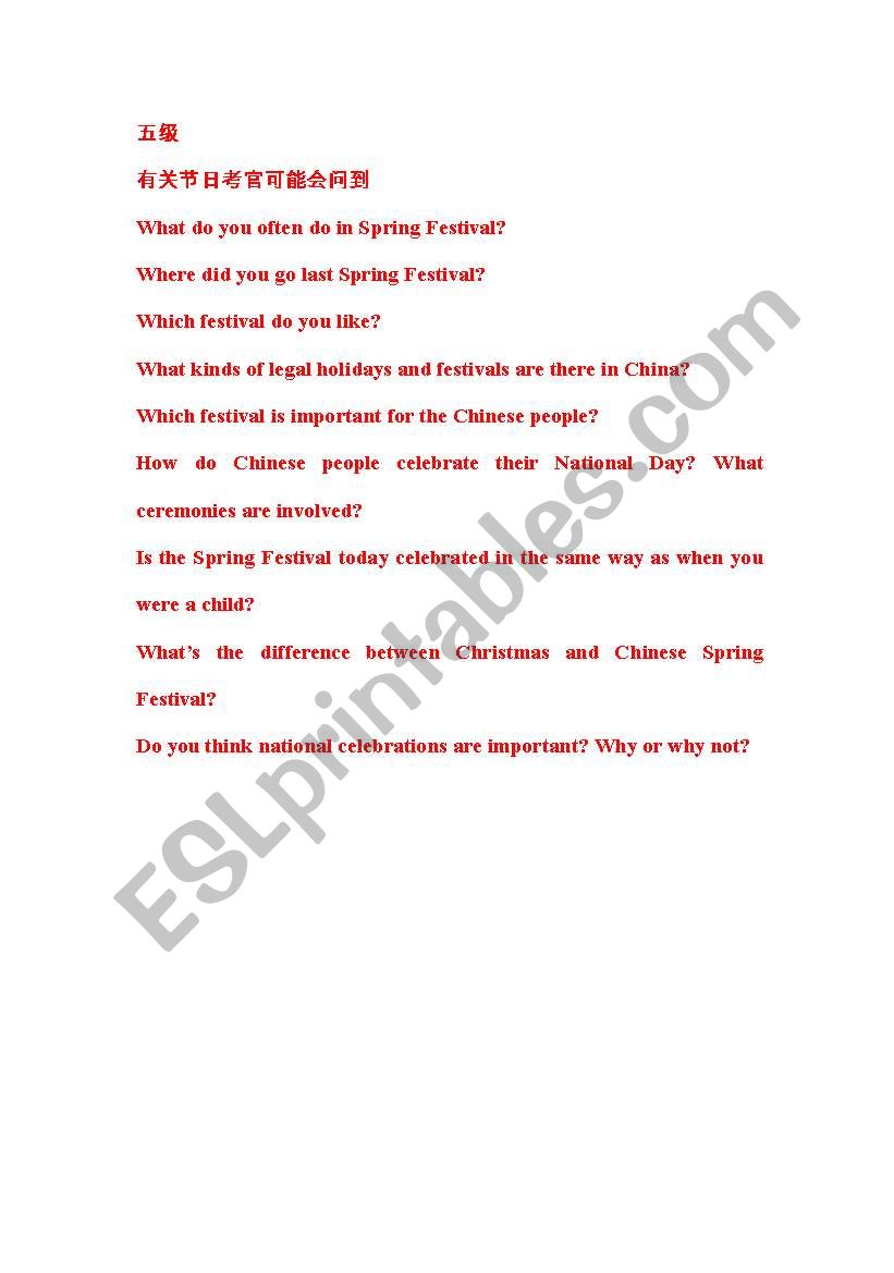 GESE-Grade 5-festival worksheet