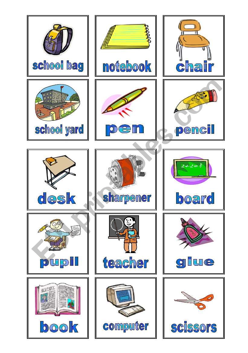 bingo - school - reader´s card - part two - ESL worksheet by malush