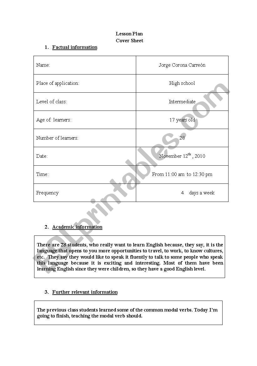 MODALS: SHOULD worksheet