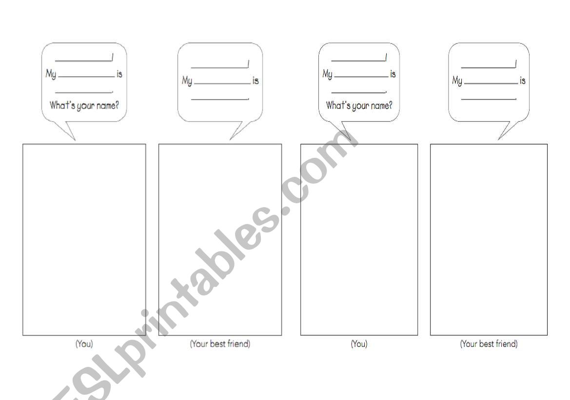 Introducing myself worksheet
