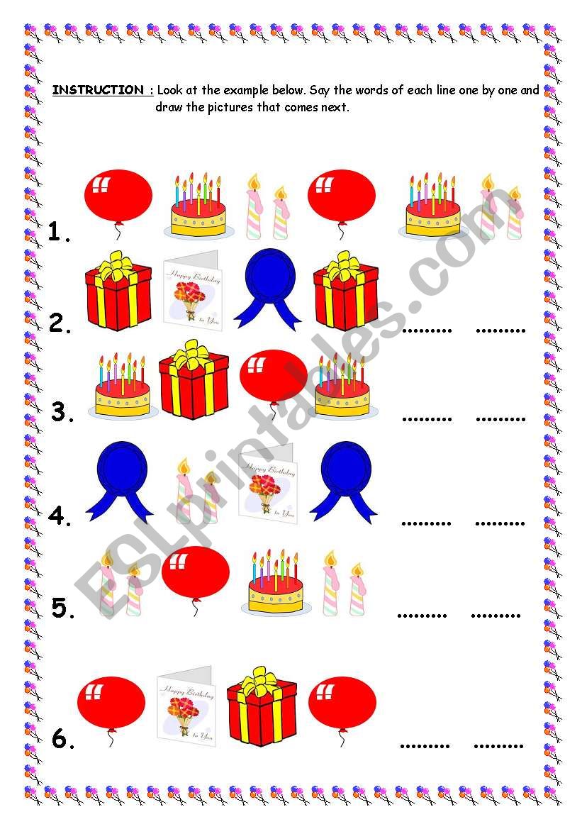 birthday-sequency - ESL worksheet by misstugba