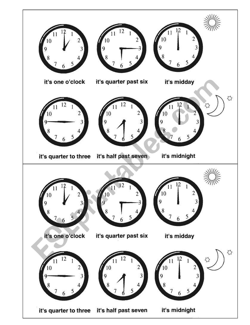 the time worksheet