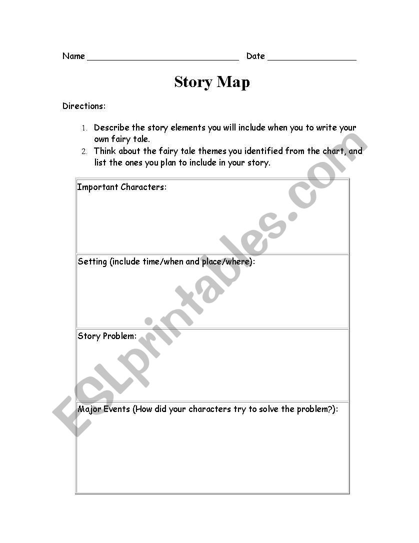 Story Map worksheet