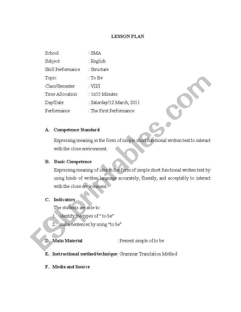 RPP SMP worksheet