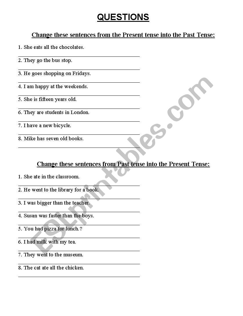 simple worksheet for elementary students