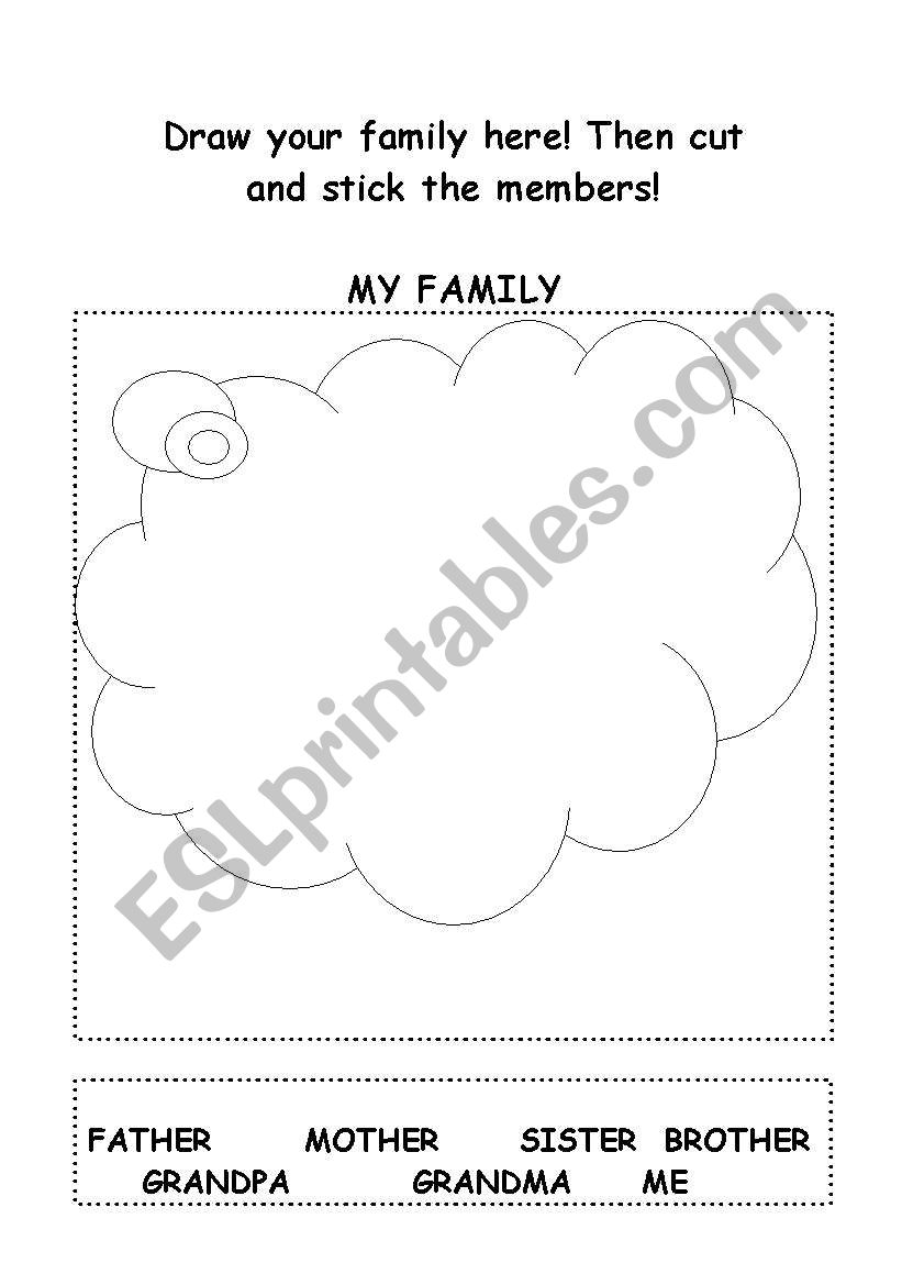 my family! worksheet