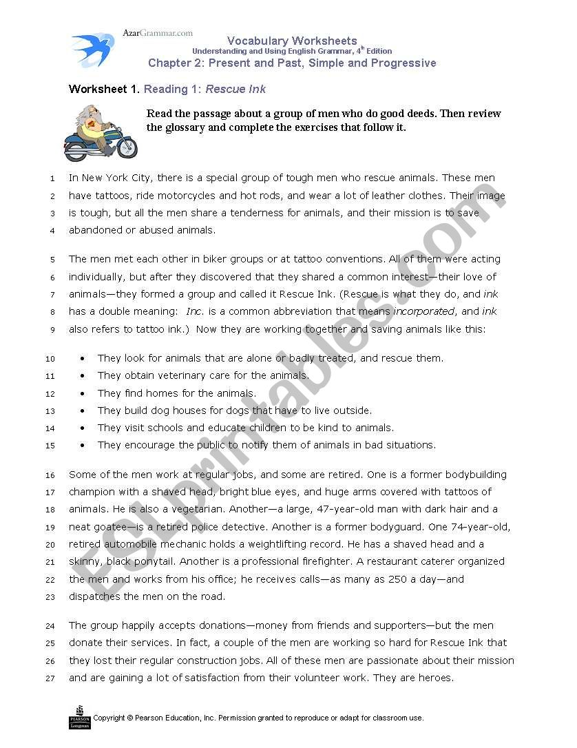 vocabulary 1 worksheet