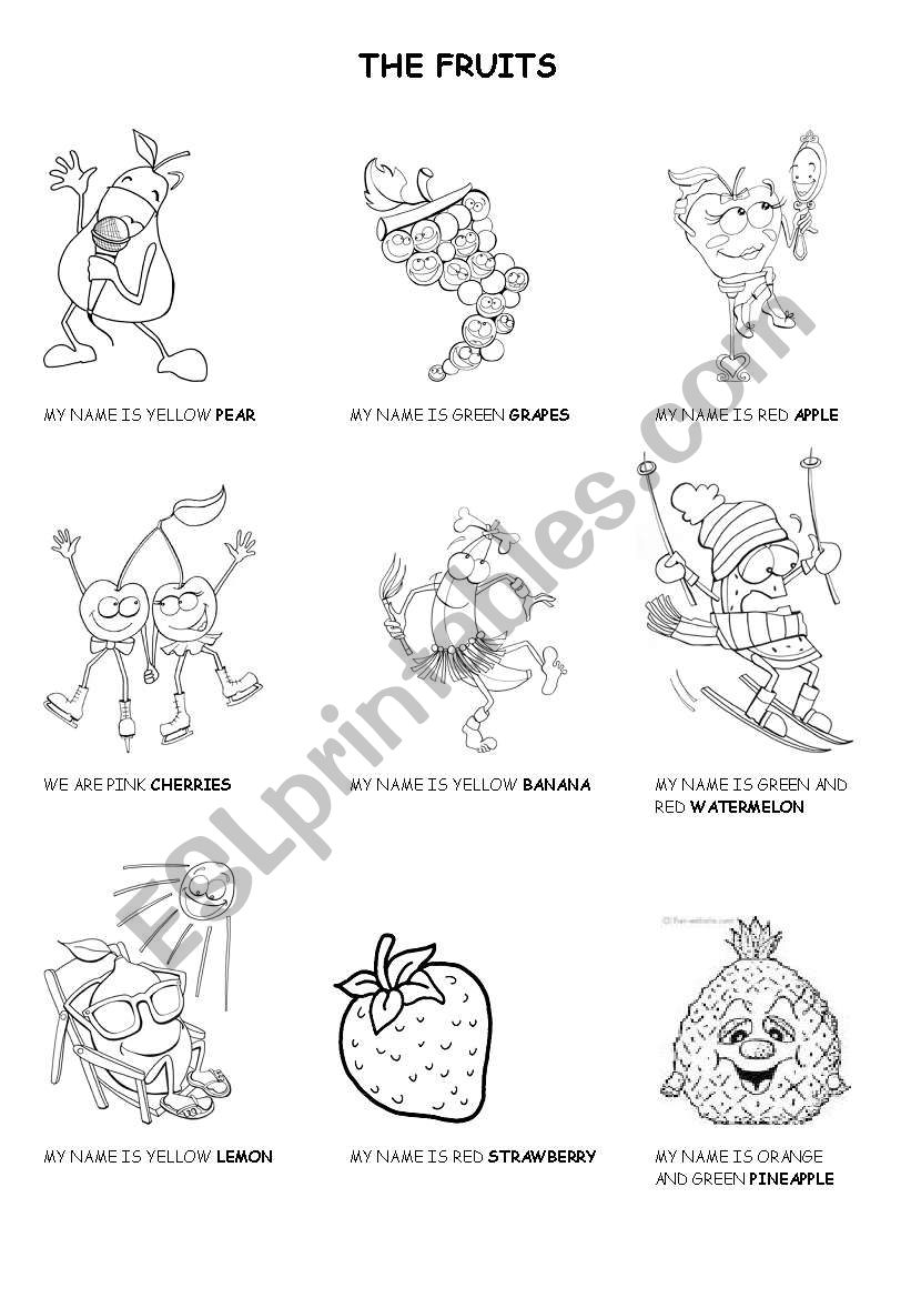 FRUIT PEOPLE worksheet