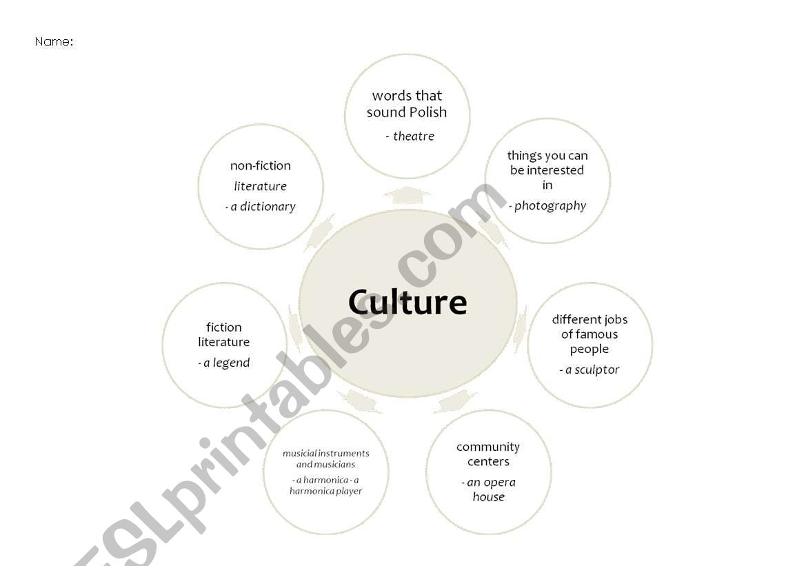 Culture worksheet