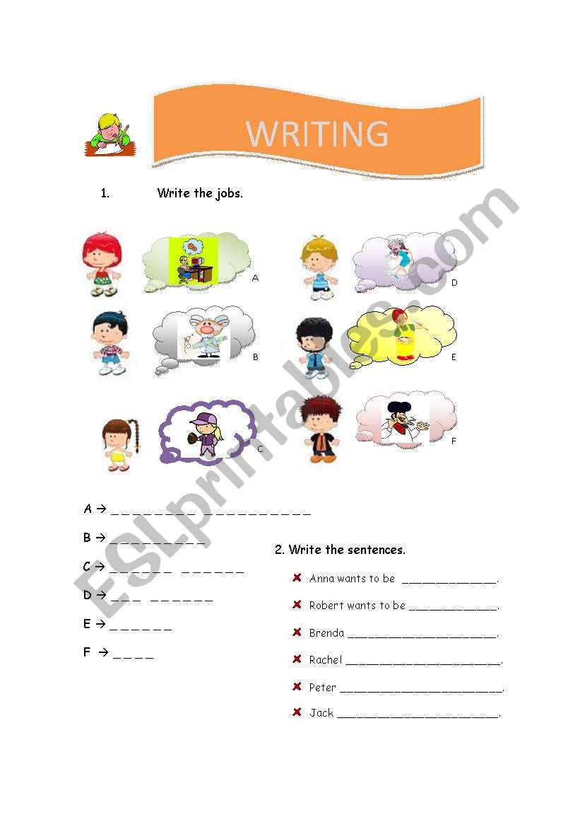 Jobs with key!!EXCELLENT! worksheet