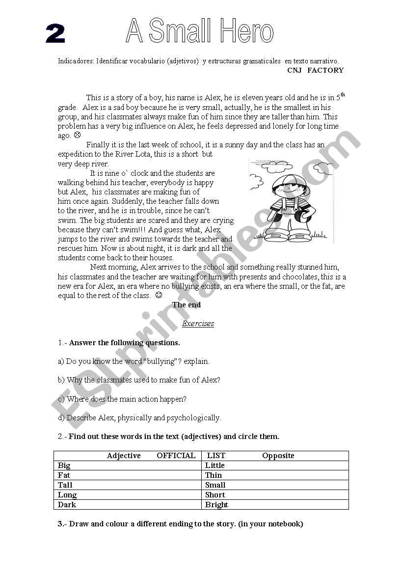 Story worksheet