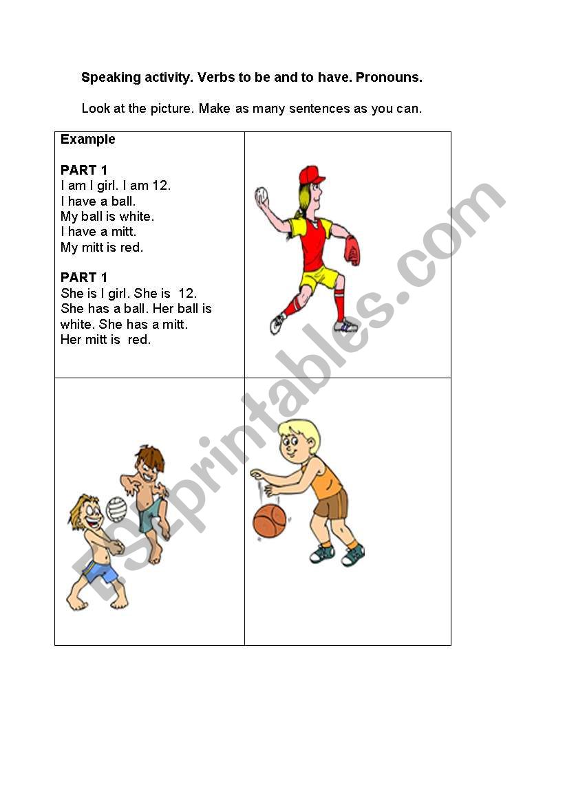 speaking activity worksheet