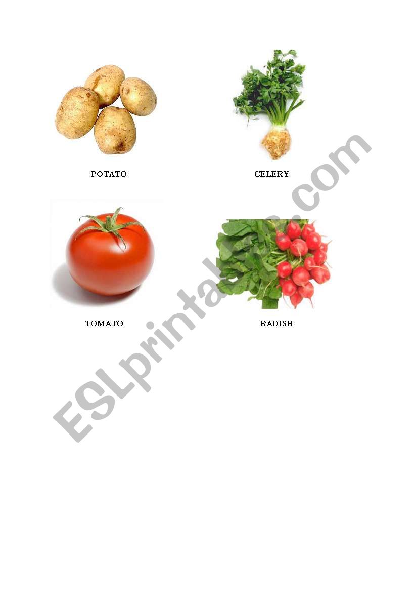 VEGETABLES 1 worksheet