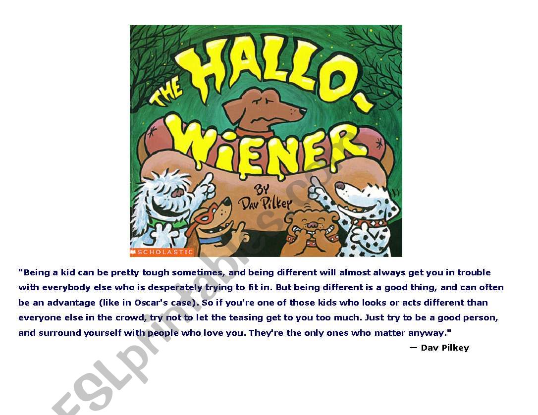 Hallo-Wiener worksheet