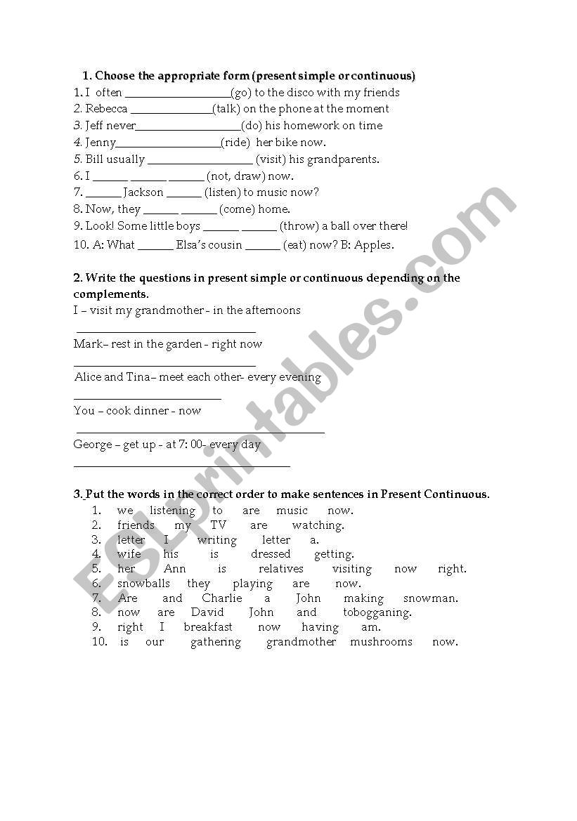 English in Mind 1 (exam) worksheet