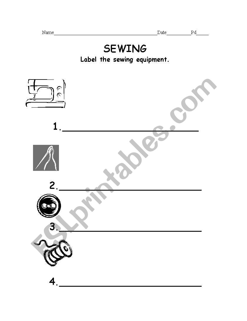 sewing-tools-and-equipment-worksheet-cleaning-tools-worksheet