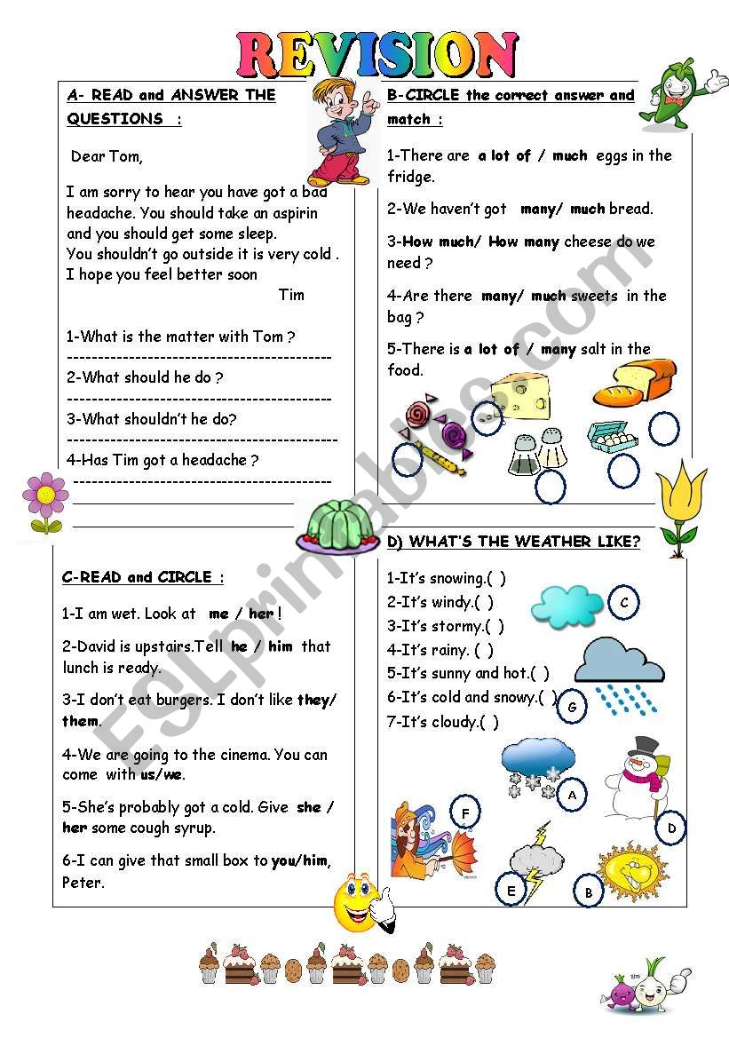 revision-for-the-4th-grade-esl-worksheet-by-duygu2