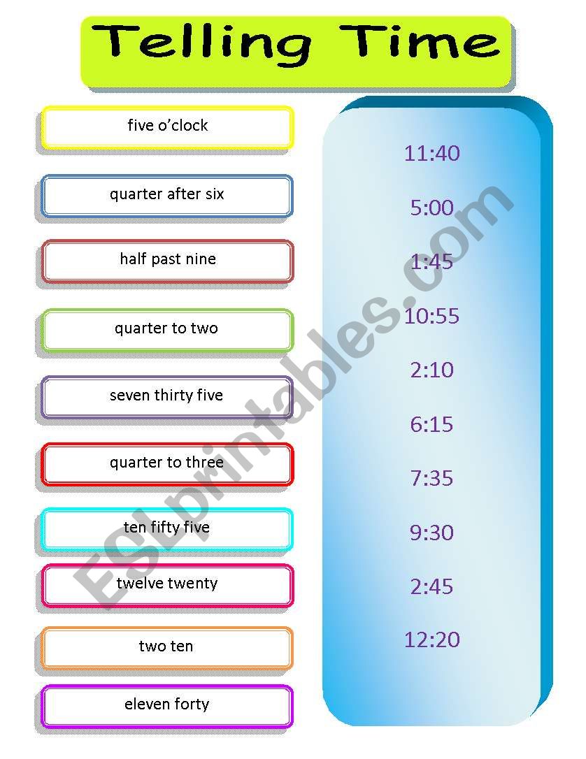 Time 5 Minute Intervals Worksheet 9467