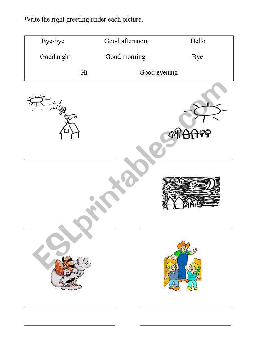 Greetings! worksheet