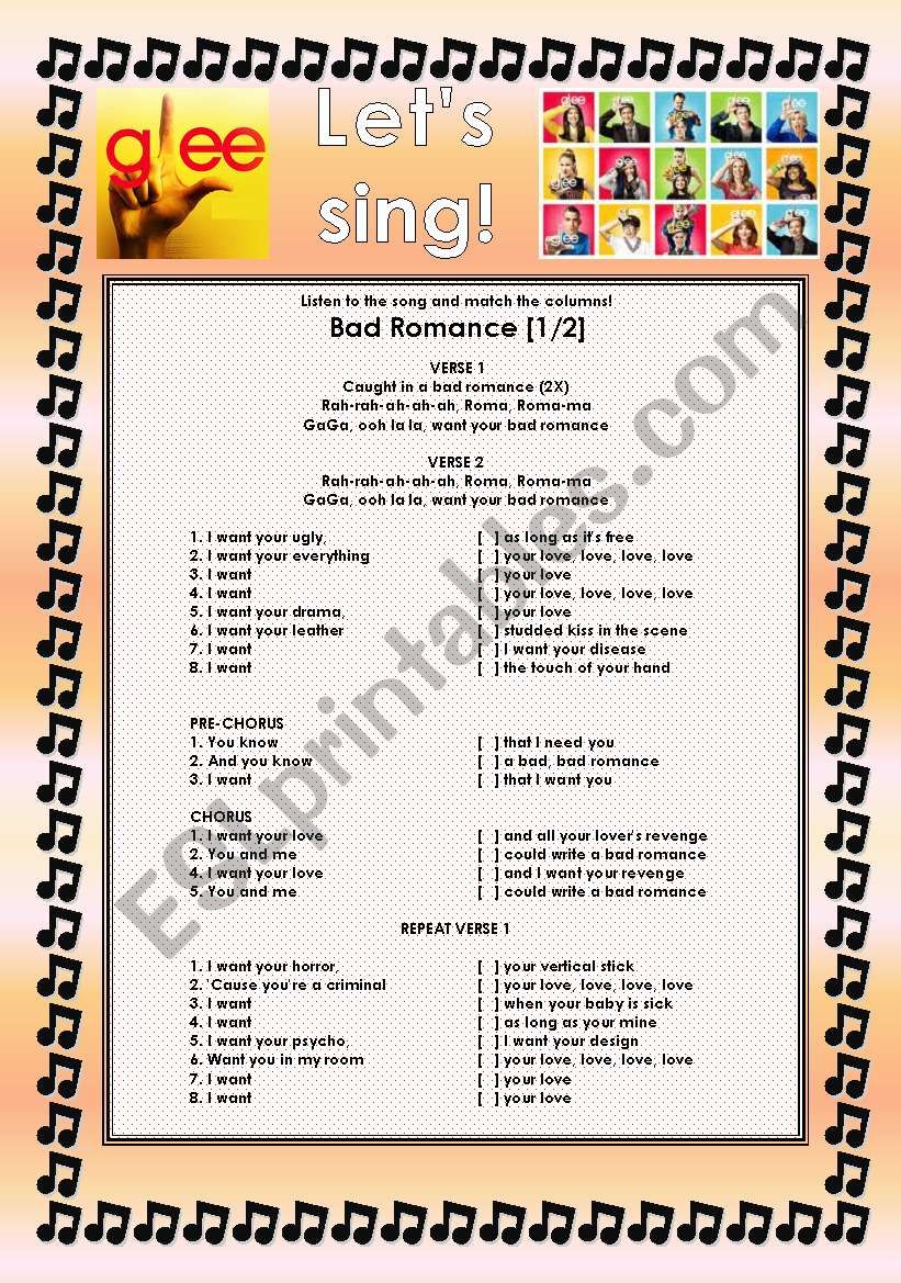 GLEE SERIES   SONGS FOR CLASS! S01E20  TWO SONGS  FULLY EDITABLE WITH KEY!  PART 1/2