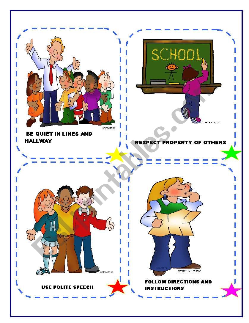 CLASS RULES ESL Worksheet By GIOVANNI