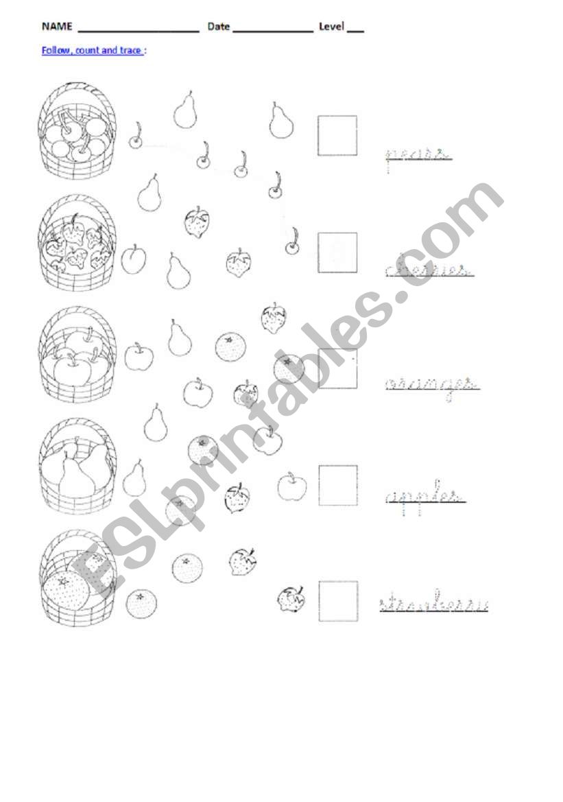 Fruits III worksheet