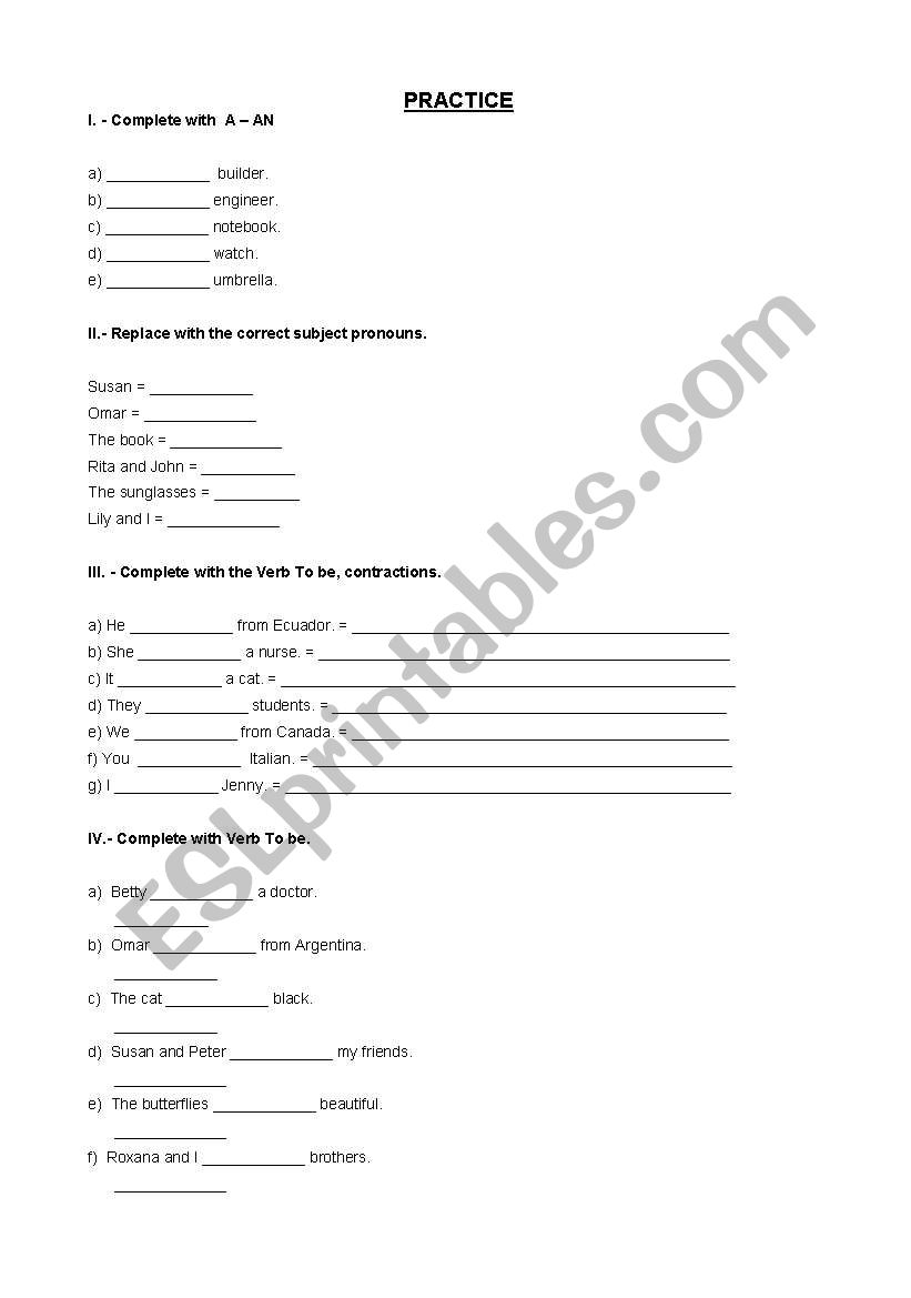 PRACTICE BASIC 1 worksheet