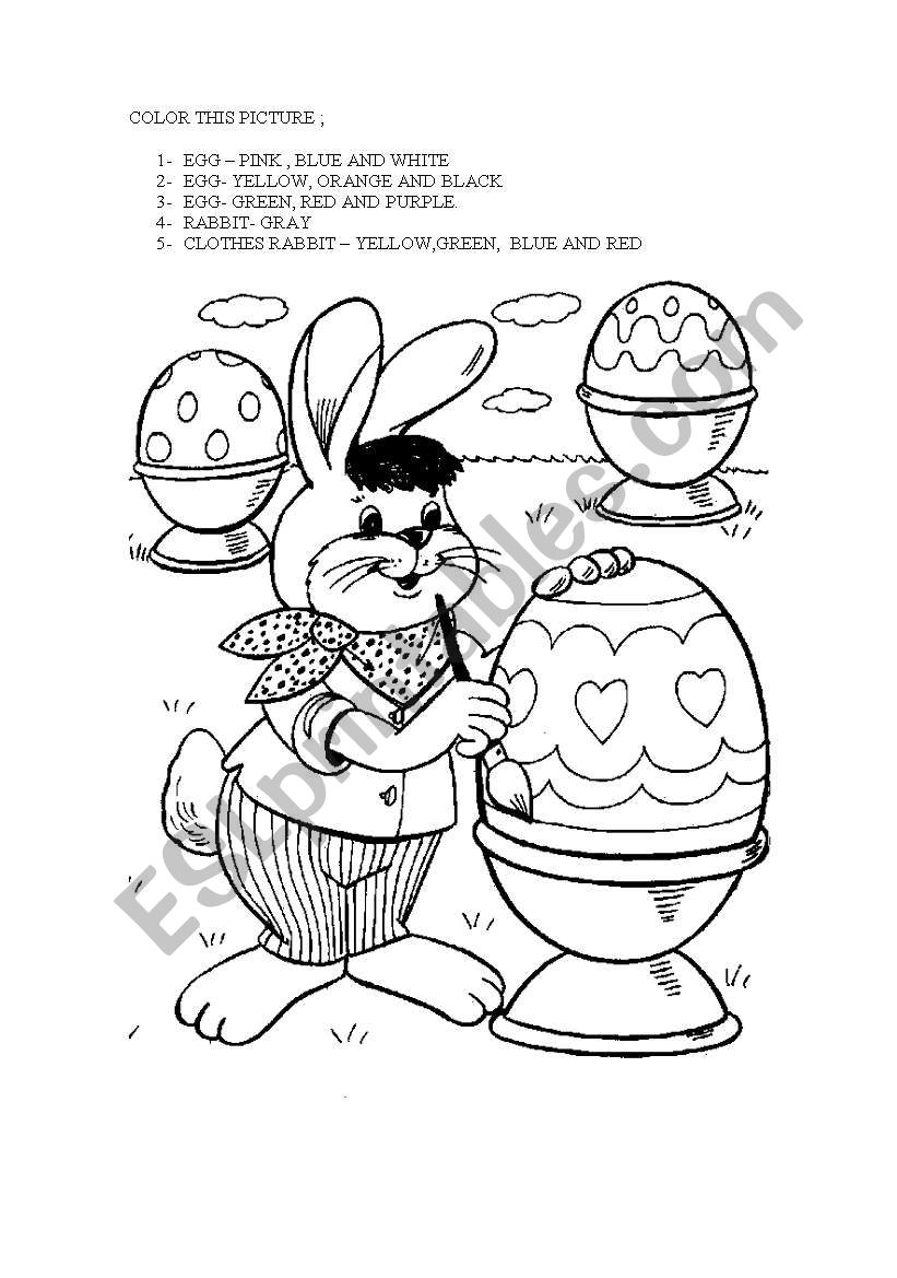 EASTER worksheet