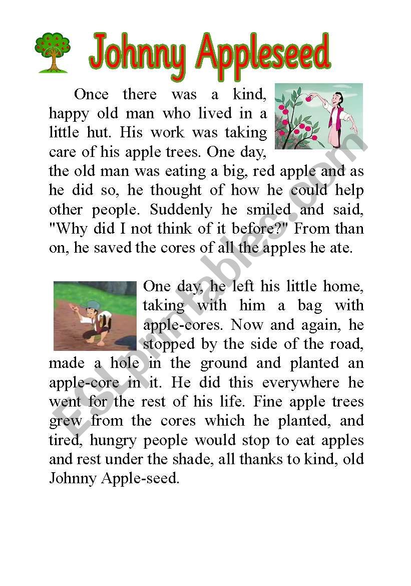 johnny appleseed pictures of real life