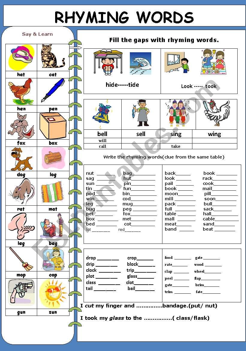 Rhyming Words Of Meat Smart Brain Quiz