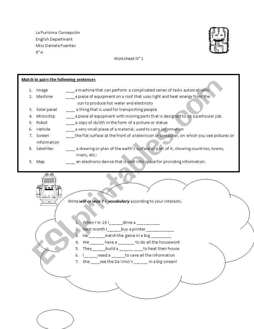 technology worksheet