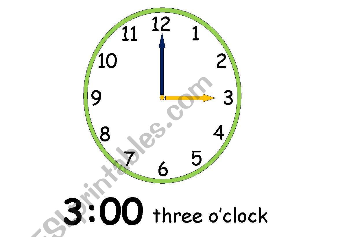 Clock worksheet