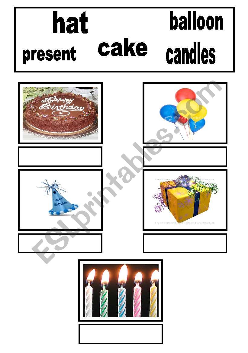 birthdy worksheet