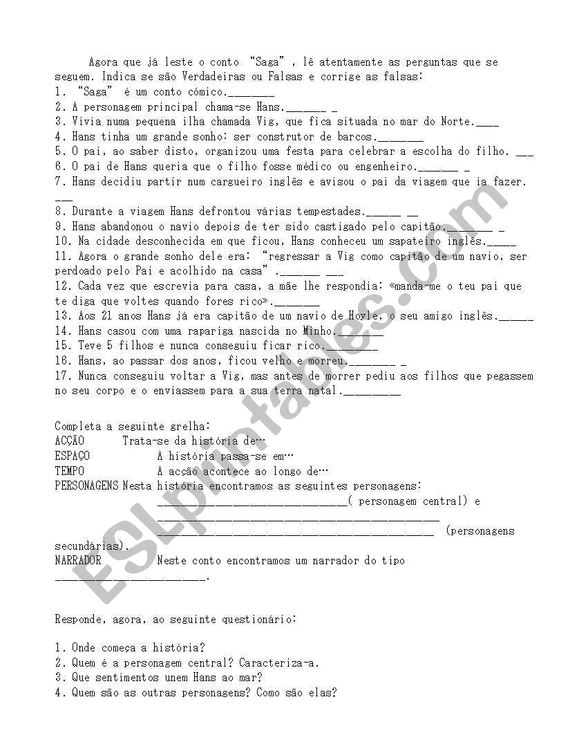 sophia de mello breyner worksheet