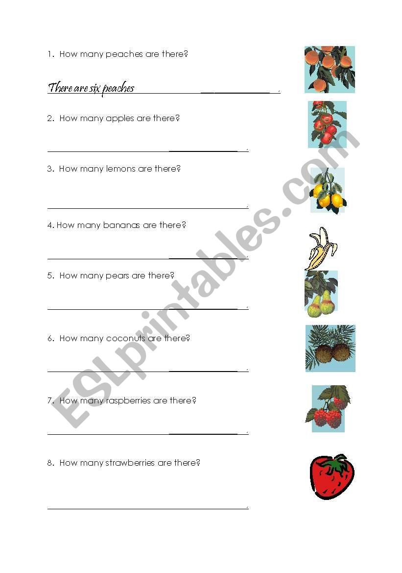 How Many Are There? worksheet