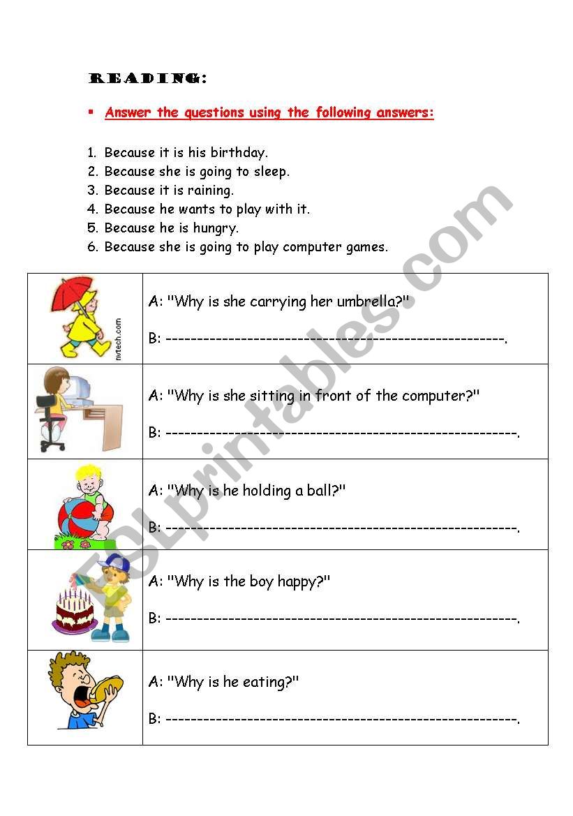 why questions esl worksheet by btv111