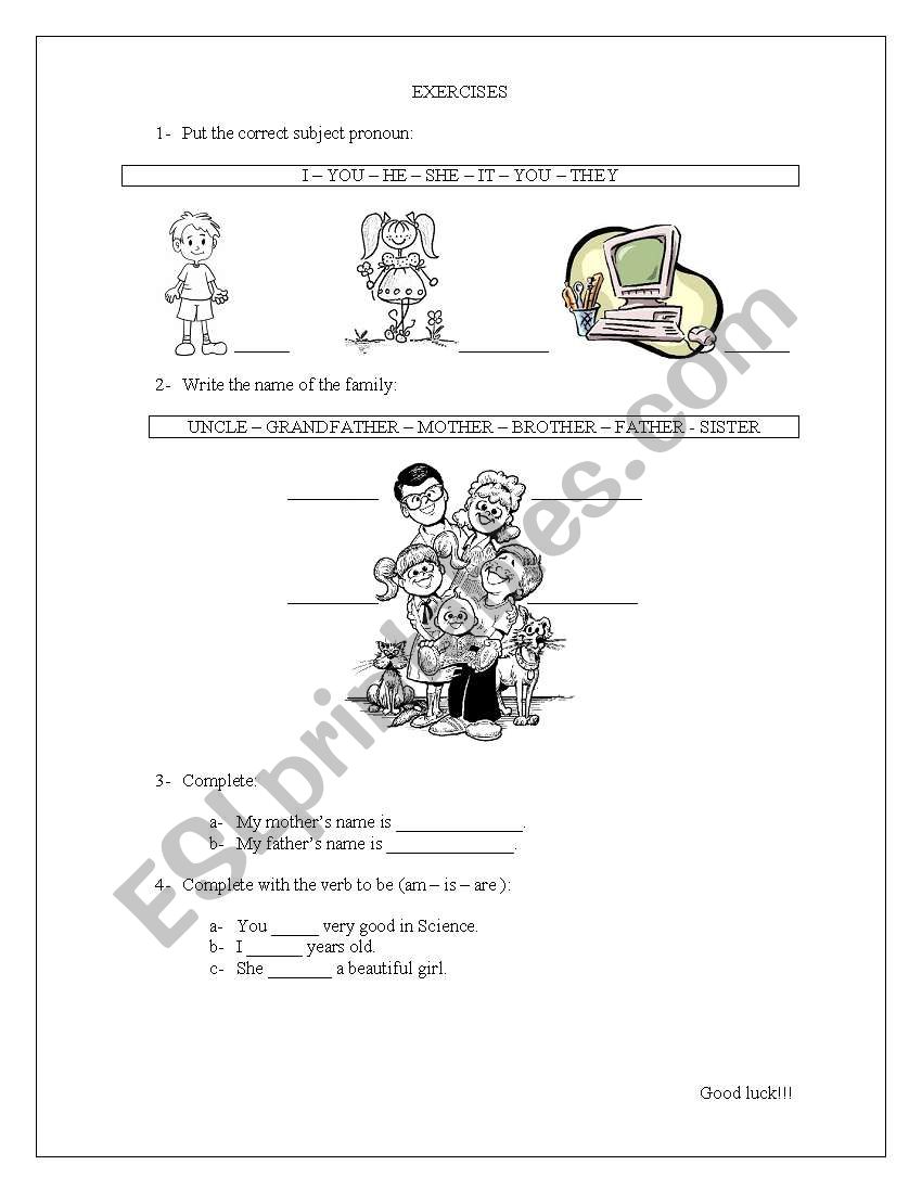 activity worksheet