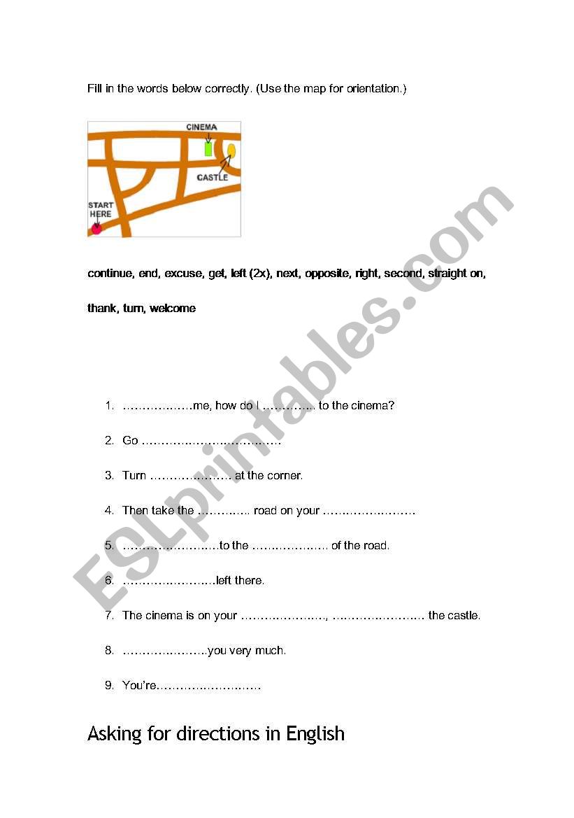 Find your way. worksheet